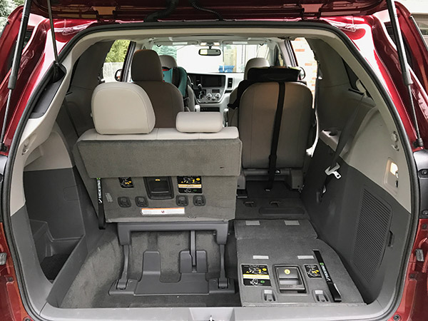2017 Toyota Sienna Back Interior