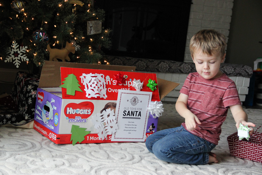 Santa Donation Toy Box Printable