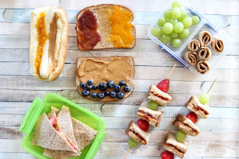 School Lunch Ideas: 5 Fun Ways To Upgrade Peanut Butter and Jelly ...