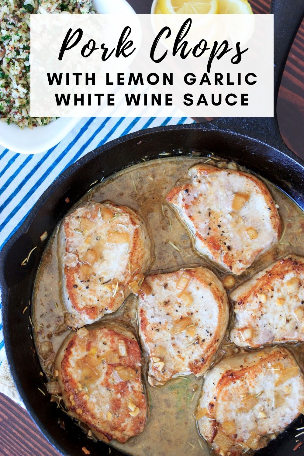Pan Seared Pork Chops with Lemon Garlic Sauce - Mommy Gone Healthy | A ...